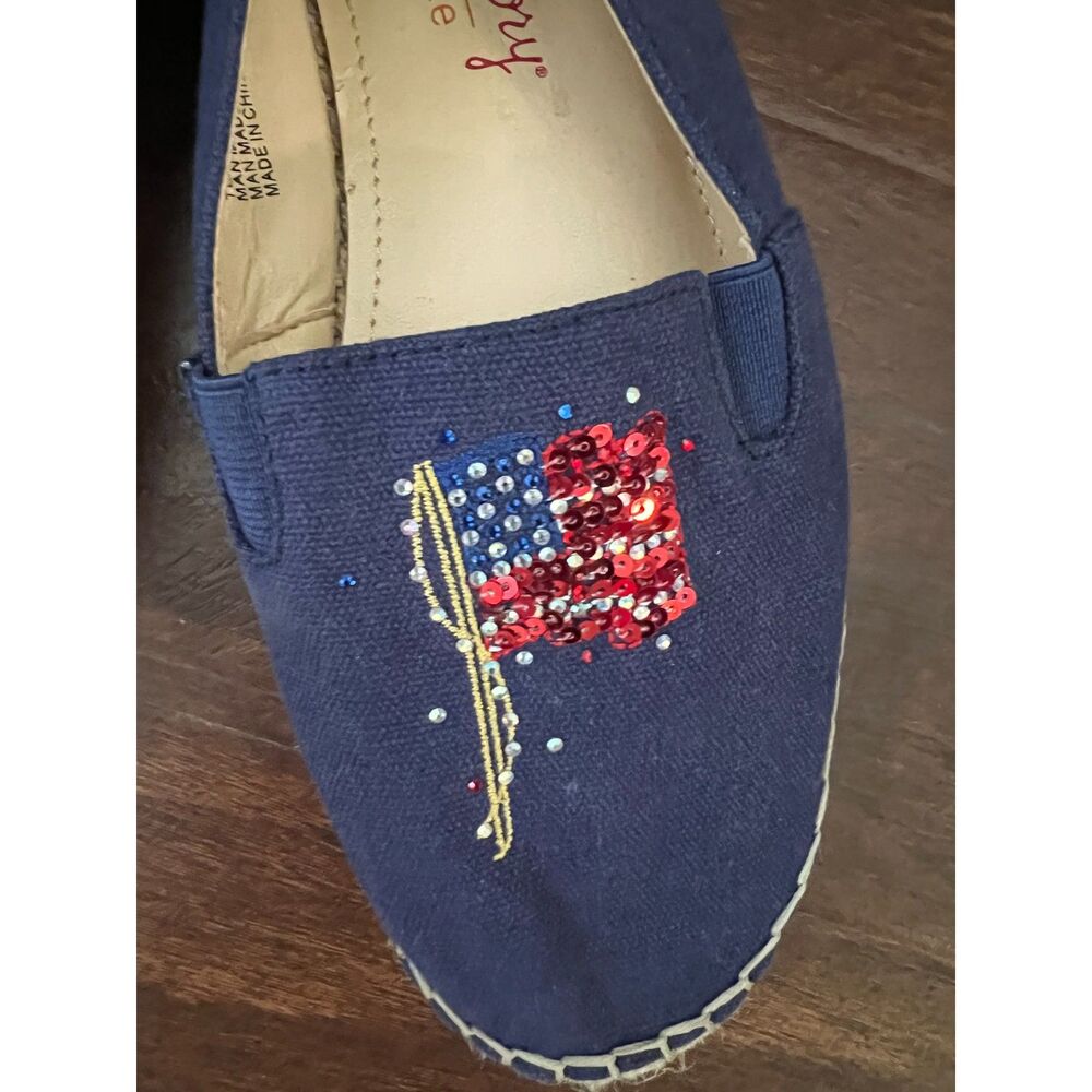 Quacker Factory Sequin Flag Espadrilles Womens 4t… - image 2